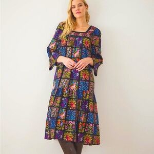 Printfresh Stained Glass Storybook Float on Dress NWT